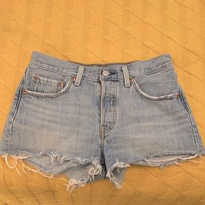 Levi’s jean shorts with button closure